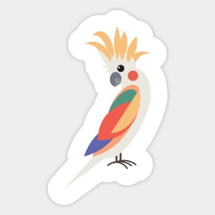 Cute Cockatoo Parrot Tropical Australian Bird Sticker